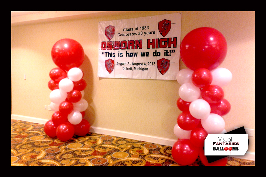 Balloon Full Pillars and Spiral | Visual Fantasies Balloons